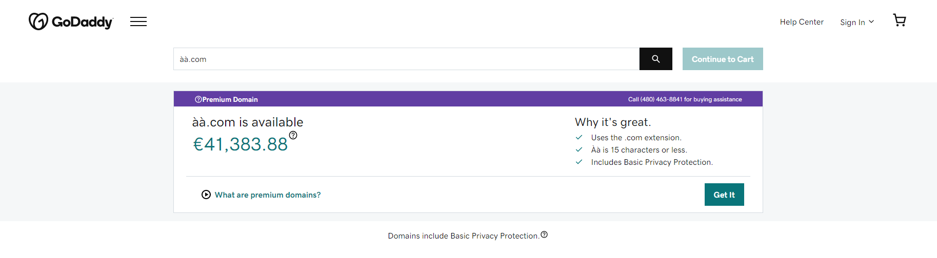 GIF GoDaddy Appraisal